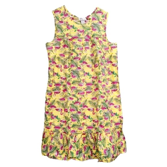 Anthony Richards Pink Flamingo Hawaiian Muumuu Midi House Dress, LP Large Petite - Picture 2 of 7